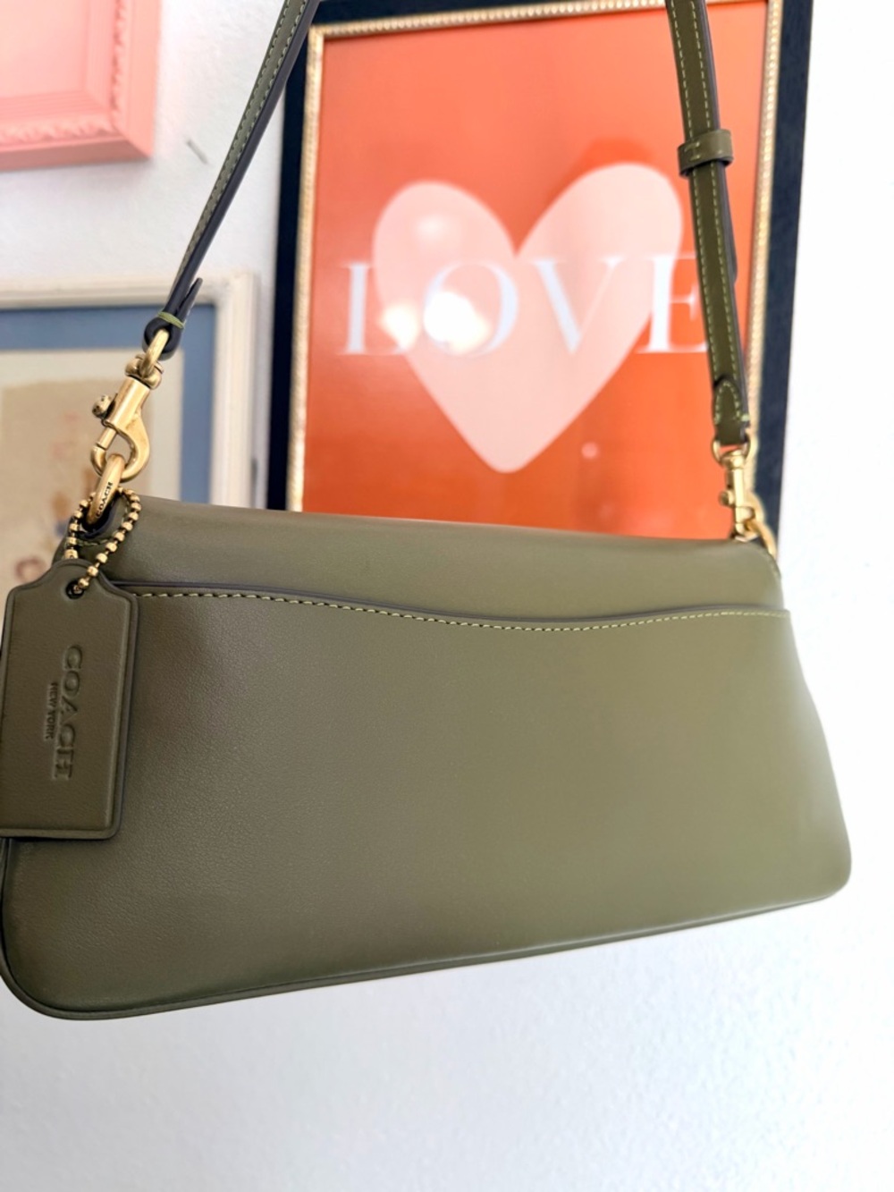 Coach Jet Shoulder Bag in Olive - Picture 5 of 10